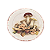 Sousplat de parede com aplicações de Cogumelos - Imagem 1