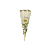 Cone M de parede com desenho de rosa mosqueta - Imagem 1