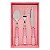 Set/18 Talheres Rosa - Floral - Imagem 2