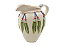 BOTIJA COM RELEVO E PENAS VERDES - Imagem 1