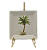Mini cinzeiro quadrado com relevo coqueiro - Imagem 1