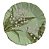 PRATO SOBREMESA LILY OF THE VALEY TURQUESA - Imagem 1