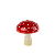 COGUMELO PEQUENO VERMELHO - Imagem 1