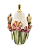 BASE DE ABAJUR RUSTICA CHELSEA FLOWER - Imagem 1