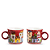 SET C/ 2 XICARAS ESPRESSO VERMELHA PAESE MIO - Imagem 1