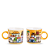 SET C/ 2 XICARAS ESPRESSO AMARELA PAESE MIO - Imagem 1