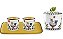SET BANDEJA/2 COPOS ESPRESSO/ACUCAREIRO AMARELO COCORICO - Imagem 1
