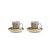 SET 2 XÍCARAS ESPRESSO/PIRES AMARELA LE CASETTE - Imagem 1