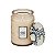 VELA POTE VIDRO G 100H RELEVO JASMINE MIDNIGHT BLOOMS - Imagem 1