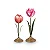 Set/2 Castiçais Tulipa Rosa - Home Accessories - Imagem 1
