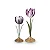 Set/2 Castiçais Tulipa Lilás - Home Accessories - Imagem 1