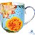 Caneca Grande Flowers - Royal - Imagem 1