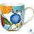 Caneca Pequena Flowers - Royal - Imagem 1