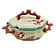 SOPEIRA MAR DECORATIVA COM CORAIS E LAGOSTA - Imagem 1