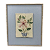 QUADRO COM RELEVO DE HIBÍSCO E PAPASTUR TECIDO AZUL - Imagem 1