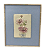 QUADRO COM RELEVO DE CRISÂNTEMO E PASPATUR TECIDO AZUL - Imagem 1