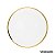 Prato de Sobremesa Gold Edge - vtwonen - Imagem 1