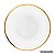 Prato de Jantar Gold Edge - vtwonen - Imagem 1