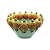 CACHEPOT SHABBY G COM APLICAÇÃO DE ABACAXI - Imagem 1