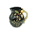 Jarra Bojuda Verde Musgo com Aplicação de Cajus - Imagem 1
