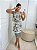 Vestido Midi Estampado Preto e Branco - Imagem 1