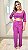 Conjunto Cala e Cropped Roxo Crepe Luxo - Imagem 1