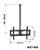 Suporte De Teto  Telescópico  Altura Regulável 160 a 250cm 30" a 70" Nardelli AST-003 - Imagem 2