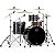 Bateria 3 Peças Saturn Evolution Halo Mouting SONIClear Mapex SE 426XHP PB - Imagem 1