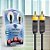 Cabo De Áudio Coaxial Com Conector RCA Diamond DMD 1,5 Metros JX-1056 - Imagem 1