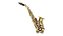 Saxofone Soprano Curvo Afinação Bb Com Estojo Shelter SFT-64331L - Imagem 1