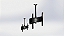 Suporte de Teto com Giro Manual Projetelas A-STGI1,5 INOX - Imagem 2