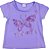 Camiseta Infantil com Borboleta Color Mini Lilas - Imagem 1