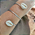 Bracelete moldado a mão búzios - Imagem 1