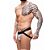 Cueca Jockstrap Cirre Prata Trançada Atrás - Imagem 3