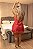 Camisola sem bojo, com detalhes nas costas e fenda na coxa - Vermelho - Garota Veneno PLUS SIZE - Imagem 2