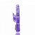 Vibrador Rotativo Jack Rabbit com Estimulador Clitoriano - ROXO - VIBRATION ROD - Imagem 2