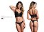 Conjunto Lingerie Cropped com Renda, Tule e Guipir (Preto ou Branco) - Imagem 4