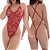 Body Poderosa Lazie de Renda Sensual  Lingerie Sexy Erotica - VERMELHO - (QUEIMA DE ESTOQUE) - Imagem 2