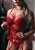 Espartilho em Tule e Renda com detalhes na lateral - Garota Veneno - VERMELHO - 2102 - Imagem 1