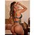 Body Sensual em Renda com Tiras Estratégicas e Ligas - Turquesa - 866 - Segredo da Paixão - Imagem 2