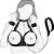 Kit Bondage BDSM com Coleira, Algemas e Seios a Mostra - Imagem 4