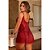 Camisola de Tule e Renda Delicada - Carmim - 865 - Segredo da Paixão - Imagem 3