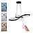 Lustre/pendente Chicago Black infinito  + Controle Remoto - Imagem 16