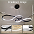 Lustre/pendente Chicago Black infinito  + Controle Remoto - Imagem 3