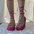 Sandália Flat Pink com Brilho - Imagem 1
