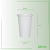 1000 Copos de Papel Branco 180ml - Imagem 1