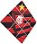 Quadro Escudo do Flamengo nº 01 3d Mosaico 09 Peças - Imagem 6
