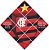 Quadro Escudo do Flamengo nº 01 3d Mosaico 09 Peças Personalizado com a Frase ou Dedicatória a Seu Gosto - Imagem 1