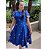 VESTIDO AZUL FLORAL - Imagem 2