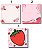 6 Bloco de Notas, Blocando Fofo Morango 50 folhas  Memo Pad / Notepad - Imagem 1